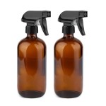 Glass Spray Bottles 2pk Amber