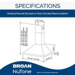 Stainless Steel Chimney Range Hood 3-Speed Wall Mounted - Image 2