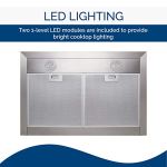 Stainless Steel Chimney Range Hood 3-Speed Wall Mounted - Image 3