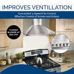 Stainless Steel Chimney Range Hood 3-Speed Wall Mounted - Image 4